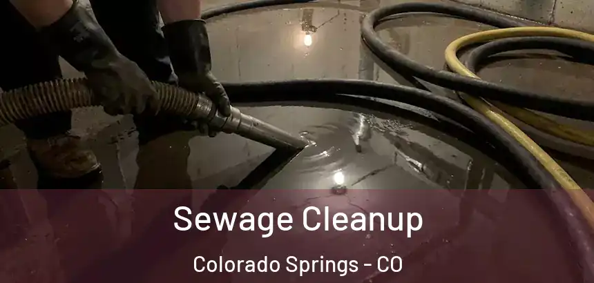  Sewage Cleanup Colorado Springs - CO